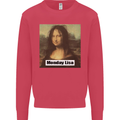 Mona Lisa Parody Monday Lisa Kids Sweatshirt Jumper Heliconia