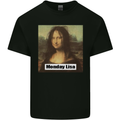 Mona Lisa Parody Monday Lisa Kids T-Shirt Childrens Black