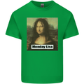 Mona Lisa Parody Monday Lisa Kids T-Shirt Childrens Irish Green