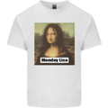 Mona Lisa Parody Monday Lisa Kids T-Shirt Childrens White