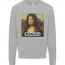 Mona Lisa Parody Monday Lisa Mens Sweatshirt Jumper Sports Grey