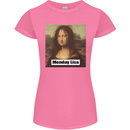 Mona Lisa Parody Monday Lisa Womens Petite Cut T-Shirt Azalea