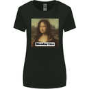 Mona Lisa Parody Monday Lisa Womens Wider Cut T-Shirt Black