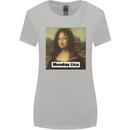 Mona Lisa Parody Monday Lisa Womens Wider Cut T-Shirt Sports Grey