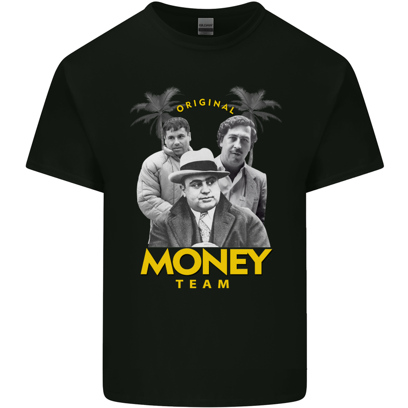 Money Team Pablo Escobar El Chapo Al Capone Kids T-Shirt Childrens Black