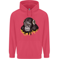 Monkey DJ Headphones Music Childrens Kids Hoodie Heliconia