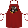 Monkey DJ Headphones Music Cotton Apron 100% Organic Maroon