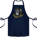 Monkey DJ Headphones Music Cotton Apron 100% Organic Navy Blue