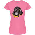 Monkey DJ Headphones Music Womens Petite Cut T-Shirt Azalea