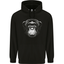Monkey Face Chimpanzee Childrens Kids Hoodie Black