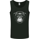 Monkey Face Chimpanzee Mens Vest Tank Top Black