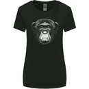 Monkey Face Chimpanzee Womens Wider Cut T-Shirt Black