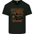 Monte Carlo Rally 79 Mini Car Enthusiast Mens V-Neck Cotton T-Shirt Black