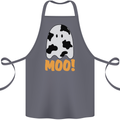 Moo Funny Cow Ghost Halloween Spooky Cotton Apron 100% Organic Steel