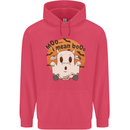Moo I Mean Boo Funny Cow Halloween Childrens Kids Hoodie Heliconia