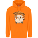 Moo I Mean Boo Funny Cow Halloween Childrens Kids Hoodie Orange