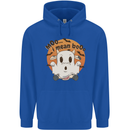 Moo I Mean Boo Funny Cow Halloween Childrens Kids Hoodie Royal Blue