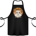 Moo I Mean Boo Funny Cow Halloween Cotton Apron 100% Organic Black