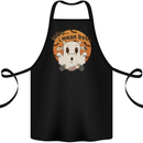 Moo I Mean Boo Funny Cow Halloween Cotton Apron 100% Organic Black