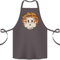 Moo I Mean Boo Funny Cow Halloween Cotton Apron 100% Organic Dark Grey