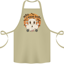 Moo I Mean Boo Funny Cow Halloween Cotton Apron 100% Organic Khaki