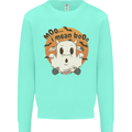 Moo I Mean Boo Funny Cow Halloween Kids Sweatshirt Jumper Peppermint
