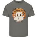 Moo I Mean Boo Funny Cow Halloween Kids T-Shirt Childrens Charcoal