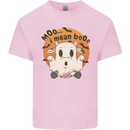 Moo I Mean Boo Funny Cow Halloween Kids T-Shirt Childrens Light Pink