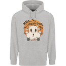 Moo I Mean Boo Funny Cow Halloween Mens 80% Cotton Hoodie Sports Grey