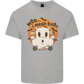Moo I Mean Boo Funny Cow Halloween Mens Cotton T-Shirt Tee Top Sports Grey