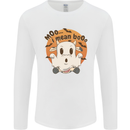 Moo I Mean Boo Funny Cow Halloween Mens Long Sleeve T-Shirt White