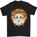 Moo I Mean Boo Funny Cow Halloween Mens T-Shirt 100% Cotton Black