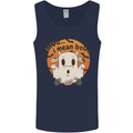 Moo I Mean Boo Funny Cow Halloween Mens Vest Tank Top Navy Blue