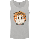 Moo I Mean Boo Funny Cow Halloween Mens Vest Tank Top Sports Grey