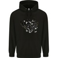 Moodolf Funny Rudolf Christmas Cow Childrens Kids Hoodie Black