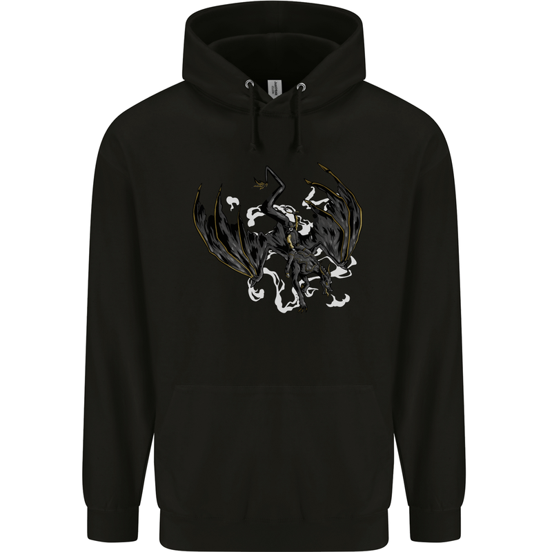 Moodolf Funny Rudolf Christmas Cow Childrens Kids Hoodie Black