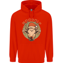 Moodolf Funny Rudolf Christmas Cow Childrens Kids Hoodie Bright Red