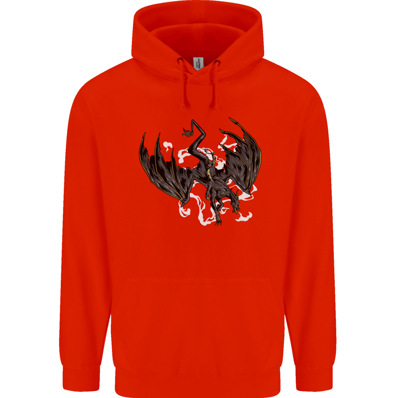 Moodolf Funny Rudolf Christmas Cow Childrens Kids Hoodie Bright Red