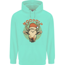 Moodolf Funny Rudolf Christmas Cow Childrens Kids Hoodie Peppermint