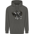 Moodolf Funny Rudolf Christmas Cow Childrens Kids Hoodie Storm Grey