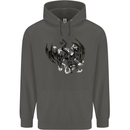 Moodolf Funny Rudolf Christmas Cow Childrens Kids Hoodie Storm Grey