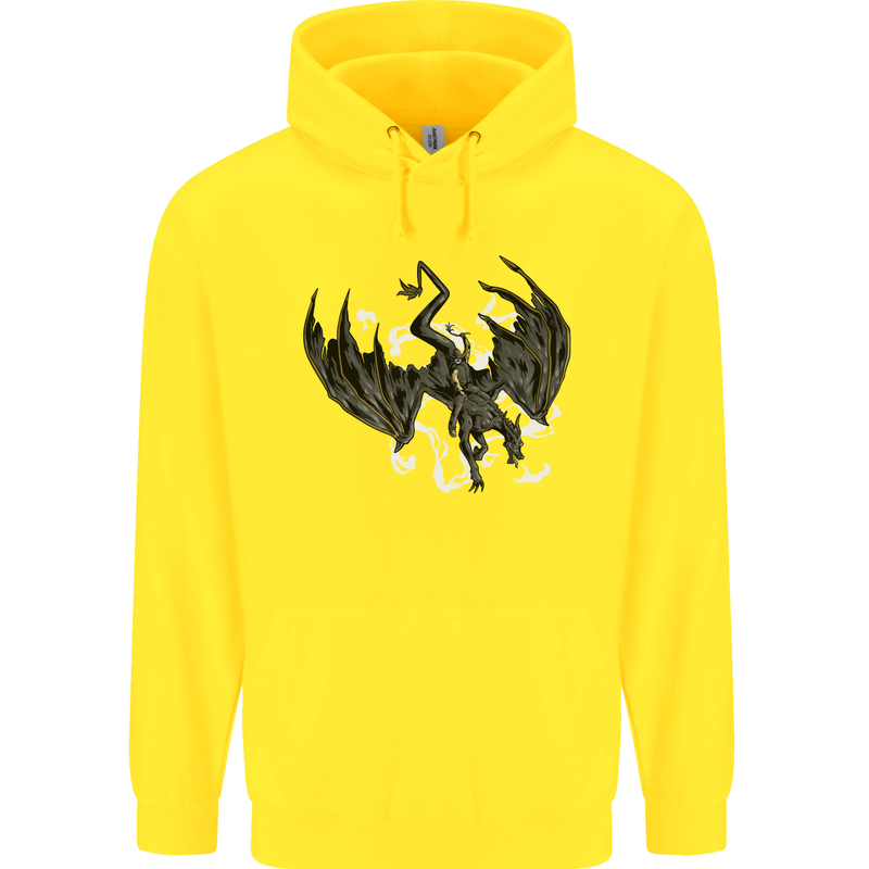 Moodolf Funny Rudolf Christmas Cow Childrens Kids Hoodie Yellow