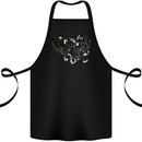Moodolf Funny Rudolf Christmas Cow Cotton Apron 100% Organic Black