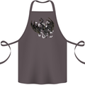Moodolf Funny Rudolf Christmas Cow Cotton Apron 100% Organic Dark Grey