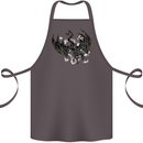 Moodolf Funny Rudolf Christmas Cow Cotton Apron 100% Organic Dark Grey