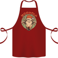 Moodolf Funny Rudolf Christmas Cow Cotton Apron 100% Organic Maroon