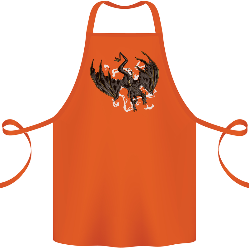 Moodolf Funny Rudolf Christmas Cow Cotton Apron 100% Organic Orange