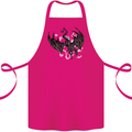 Moodolf Funny Rudolf Christmas Cow Cotton Apron 100% Organic Pink