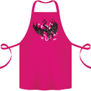 Moodolf Funny Rudolf Christmas Cow Cotton Apron 100% Organic Pink
