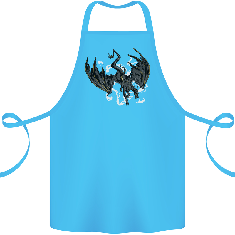 Moodolf Funny Rudolf Christmas Cow Cotton Apron 100% Organic Turquoise